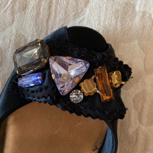 Nine West jeweled peep toe flats - Picture 3 of 3